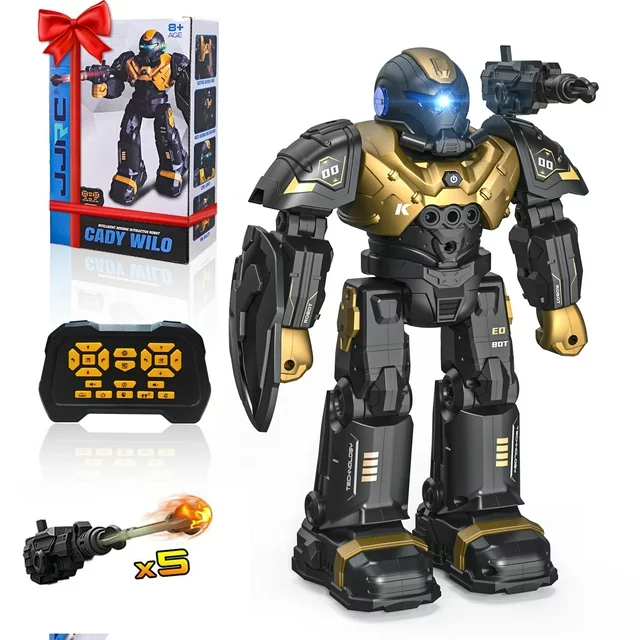 FEBFOXS RC Toy Robot, Kids Smart RC Robot Toy Mini Robot Talking Singing Dancing Interactive Touch S