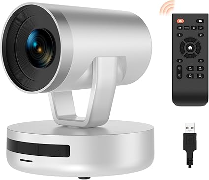 NUROUM V403 PTZ Camera, 5X Optical Room Video Conference Webcam, AI Noise Cancelling Microphones, 35