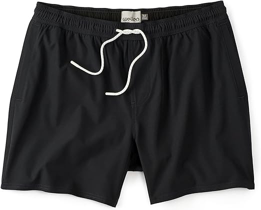 Huckberry Wellen Men's Swim Trunks - Performance Lined Swim Shorts, in 5" or 7" Inseam, Stretchy w/L