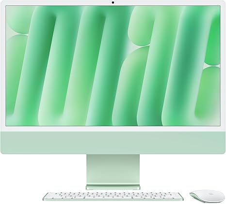 Apple 2024 iMac All-in-One Desktop Computer with M4 chip with 8-core CPU, 8-core GPU: Built for Appl