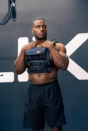 miR Air Flow Weighted Vest with Zipper Option 20lbs - 60lbs Solid Iron Weights Machine Washable. Wor