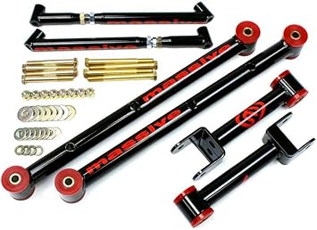 Massive Speed Competition Series Upper, Lower Control Arm Suspension Kit with Brace Compatible with 