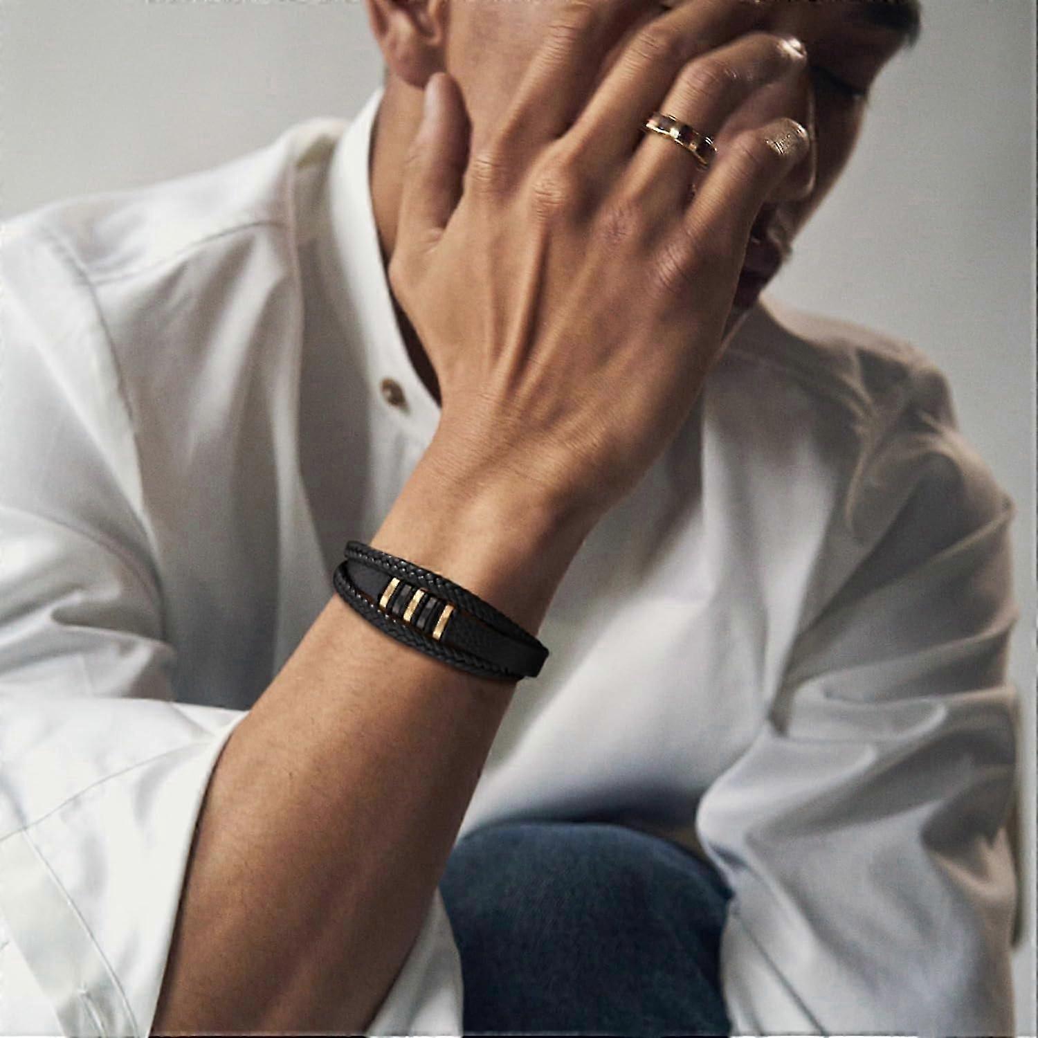 For Men Braided Bracelet For Men Dad Mens Bracelet For Him Husband Son Grandson For Men Boyf 9inches