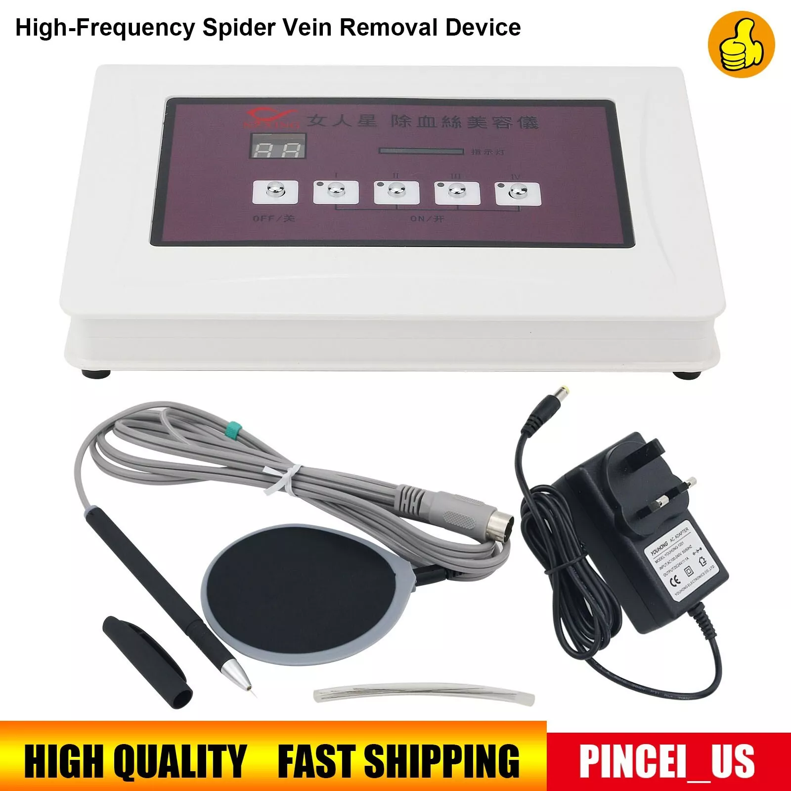 High-Frequency Spider Vein Removal Device Skincare Toolfor Home and Beauty Salon